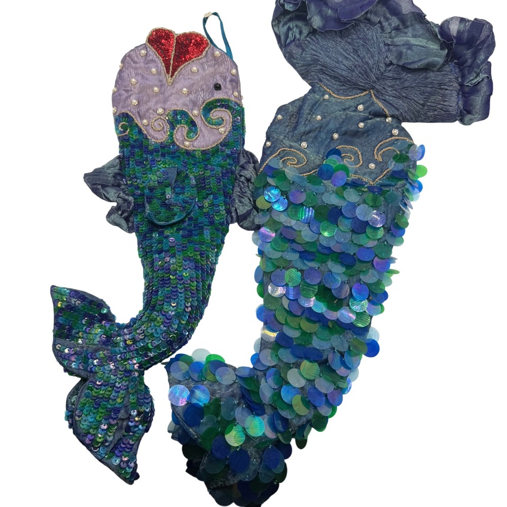 Katherine's Collection Wayne‎ Kelski Mermaid Tail Stocking Holiday Christmas